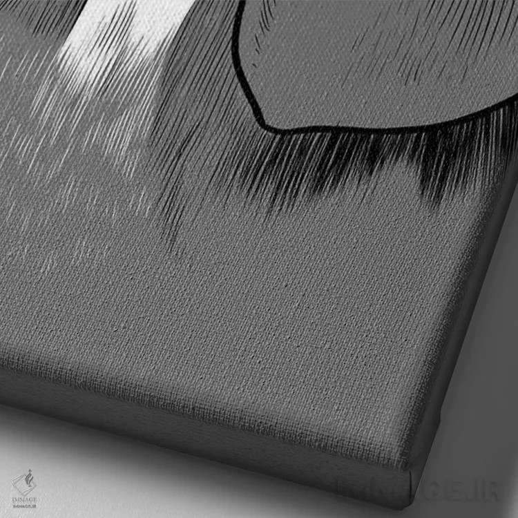 تابلو سگ بیگل دوستداشتنی اثر آلبرتو پرز - نمای نزدیک بافت بوم