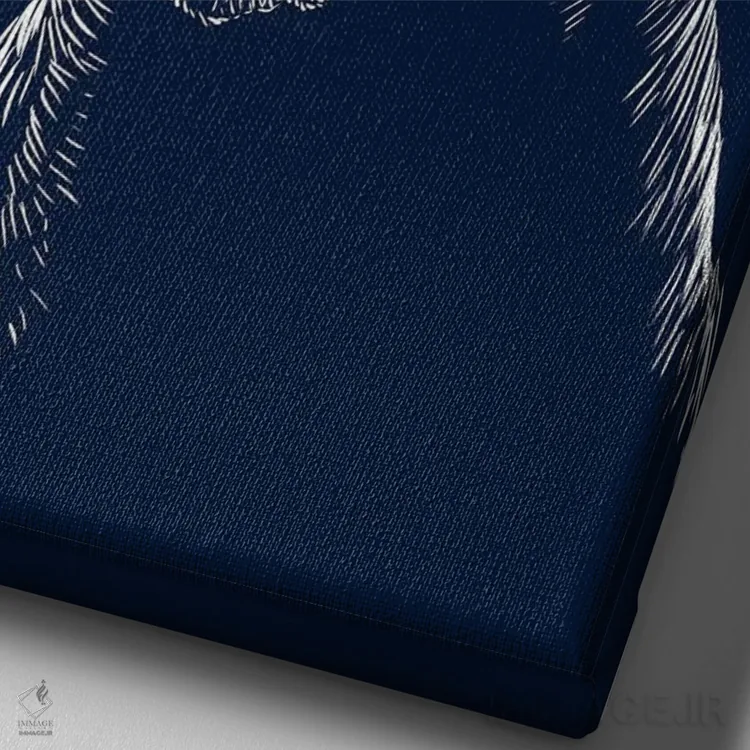 تابلو سگ باکسر خانگی اثر آلبرتو پرز - نمای نزدیک بافت بوم