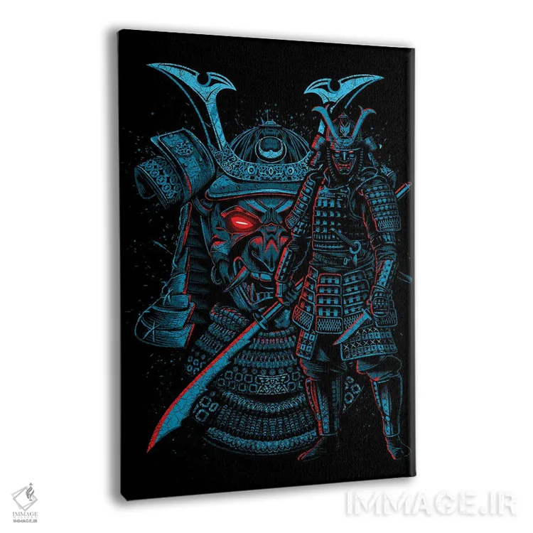 تابلو سامورایی افسانهای اثر آلبرتو پرز - نمای پرسپکتیو محصول
