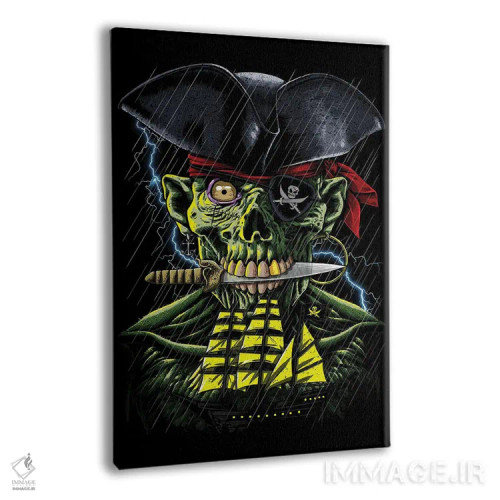 تابلو دزد دریایی زامبی اثر آلبرتو پرز - نمای پرسپکتیو محصول