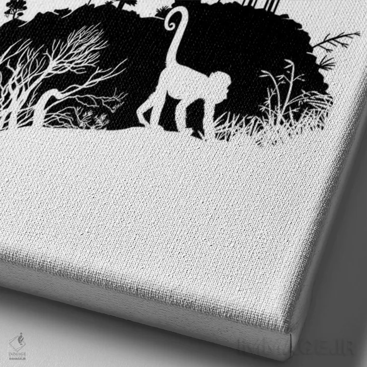 تابلو بودا زیر آفتاب اثر آلبرتو پرز - نمای نزدیک بافت بوم