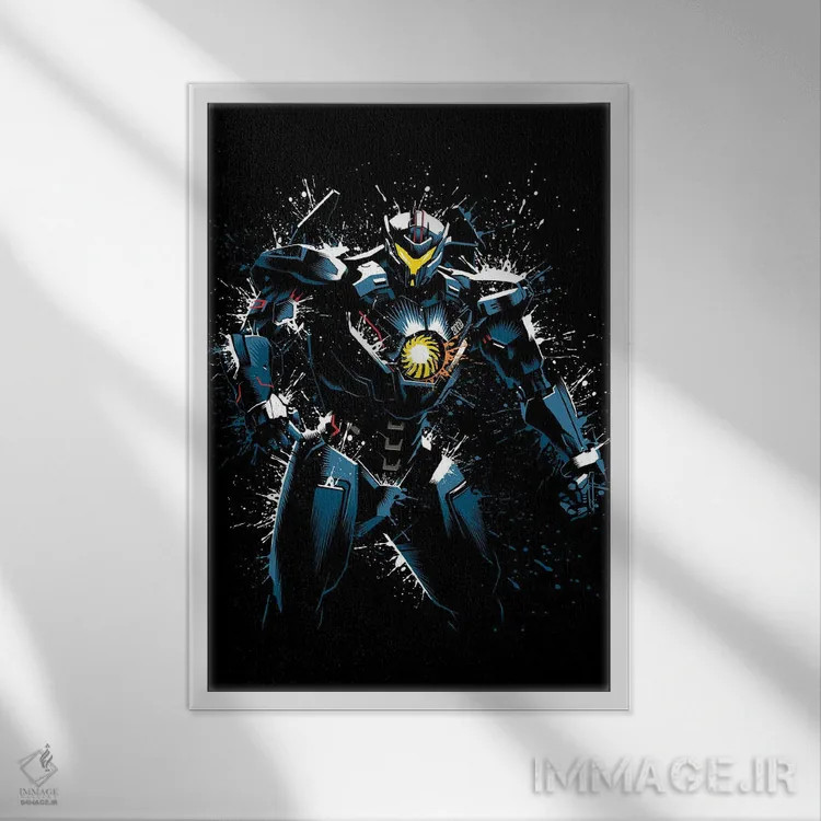 تابلو ربات اقیانوسی (اقیانوس آرام) اثر آلبرتو پرز - نمای قابدار سفید