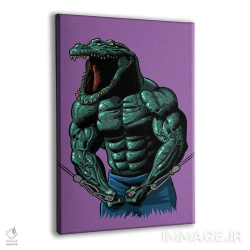 تابلو تمرین کروکودیل اثر آلبرتو پرز - نمای پرسپکتیو محصول