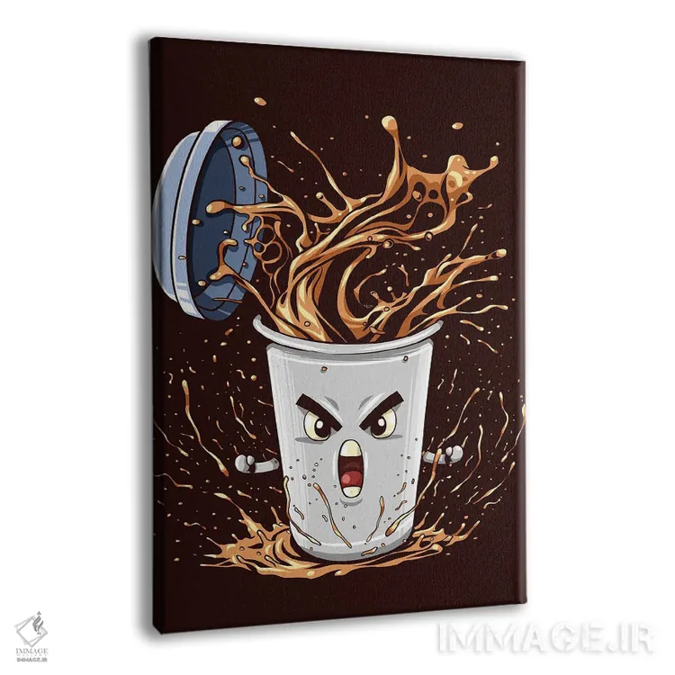 تابلو انرژی فوقالعادهٔ قهوه اثر آلبرتو پرز - نمای پرسپکتیو محصول