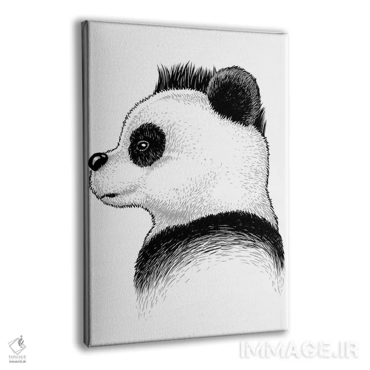تابلو پاندای پانک اثر آلبرتو پرز - نمای پرسپکتیو محصول