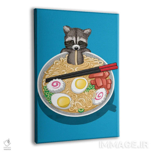 تابلو راکن و رامن اثر آلبرتو پرز - نمای پرسپکتیو محصول