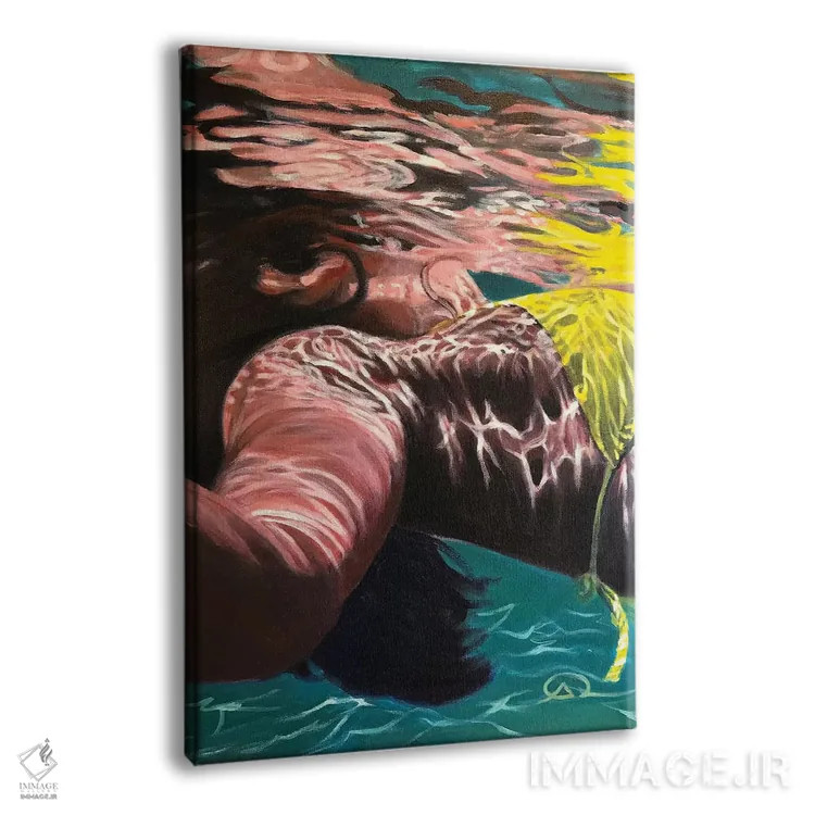 تابلو زیردریایی زرد اثر آنتوان رنو - نمای پرسپکتیو محصول