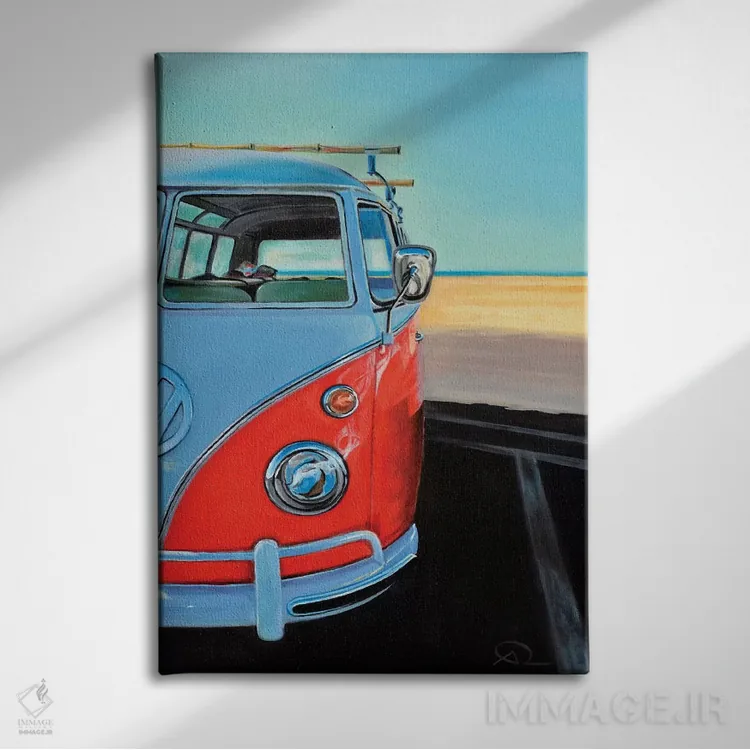 تابلو برس به ساحل اثر آنتوان رنو - نمای روبهرو روی دیوار