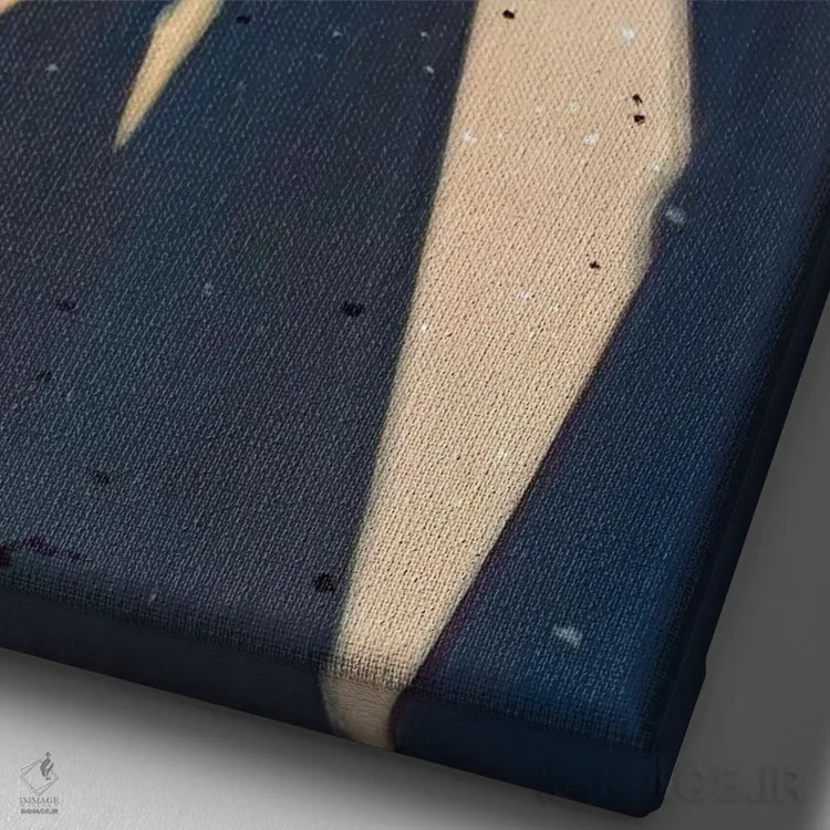 تابلو در سایهٔ شیرجهٔ بلند اثر آنتوان رنو - نمای نزدیک بافت بوم