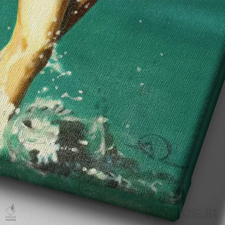 تابلو زنبور قرمز کوچک اثر آنتوان رنو - نمای نزدیک بافت بوم