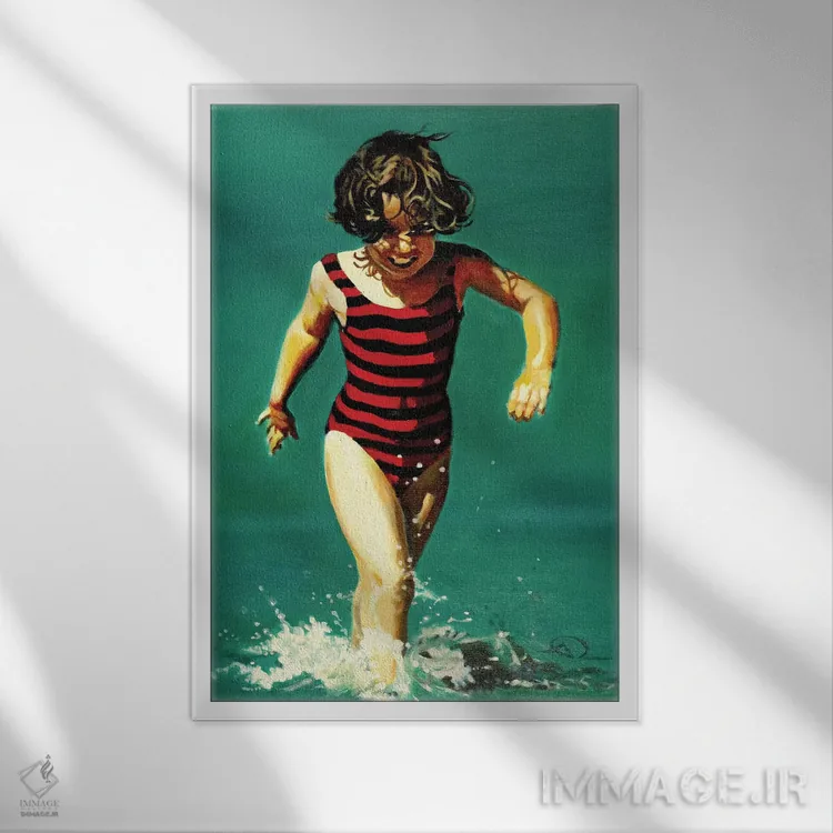 تابلو زنبور قرمز کوچک اثر آنتوان رنو - نمای قابدار سفید