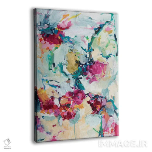 تابلو شکوفههای یشمی اثر امیره رحیم - نمای پرسپکتیو محصول