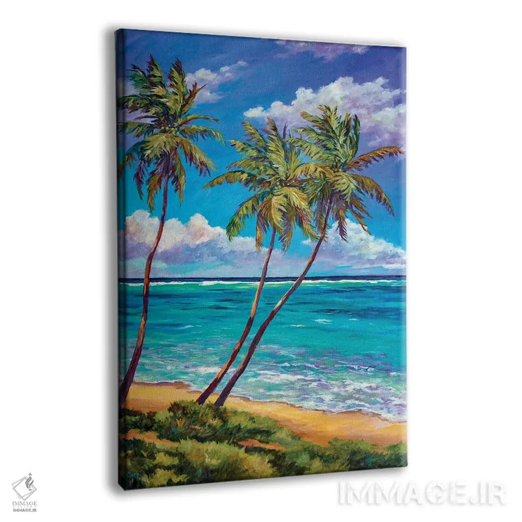 تابلو نخلهای ایست اند (شرق) اثر جان کلارک - نمای پرسپکتیو محصول