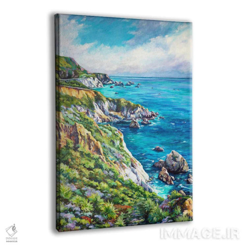 تابلو بیگ سور (ساحل مشهور آمریکا) اثر جان کلارک - نمای پرسپکتیو محصول