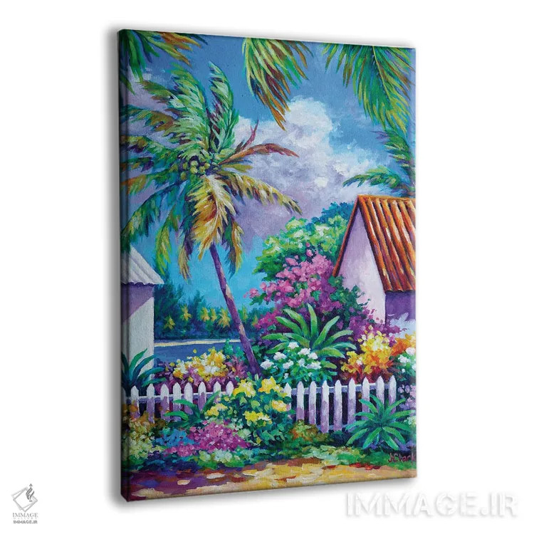 تابلو باغ در کیمن کای اثر جان کلارک - نمای پرسپکتیو محصول