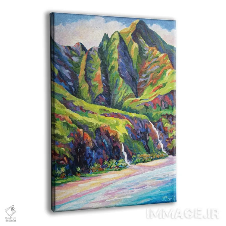 تابلو ساحل ناپالی اثر جان کلارک - نمای پرسپکتیو محصول