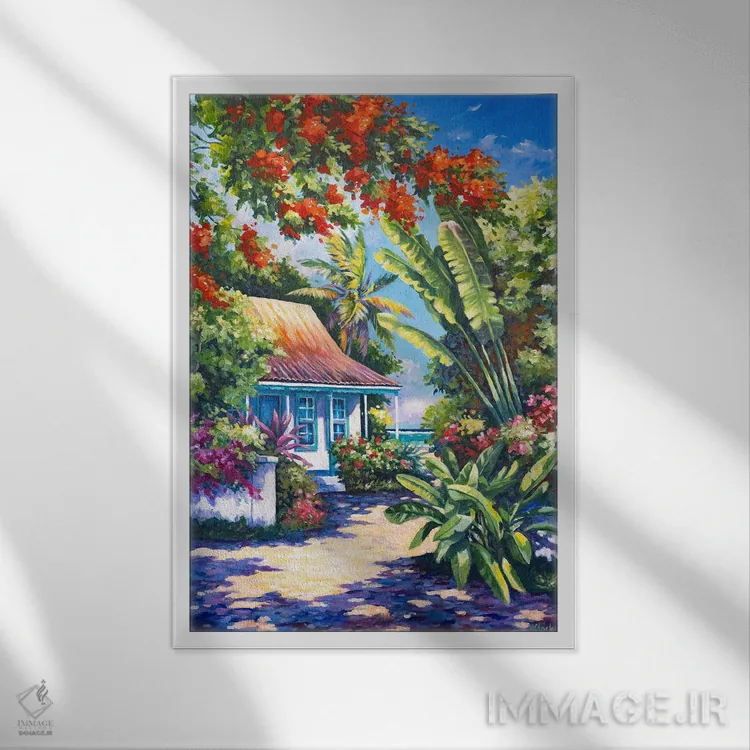 تابلو گوهر پنهان اثر جان کلارک - نمای قابدار سفید