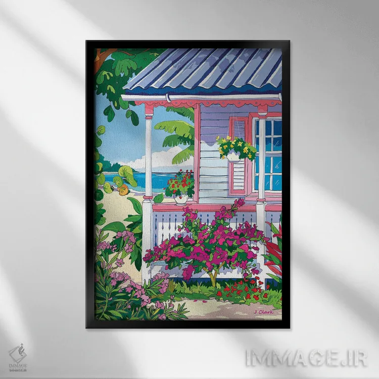 تابلو ایوان کیمن اثر جان کلارک - نمای قابدار مشکی