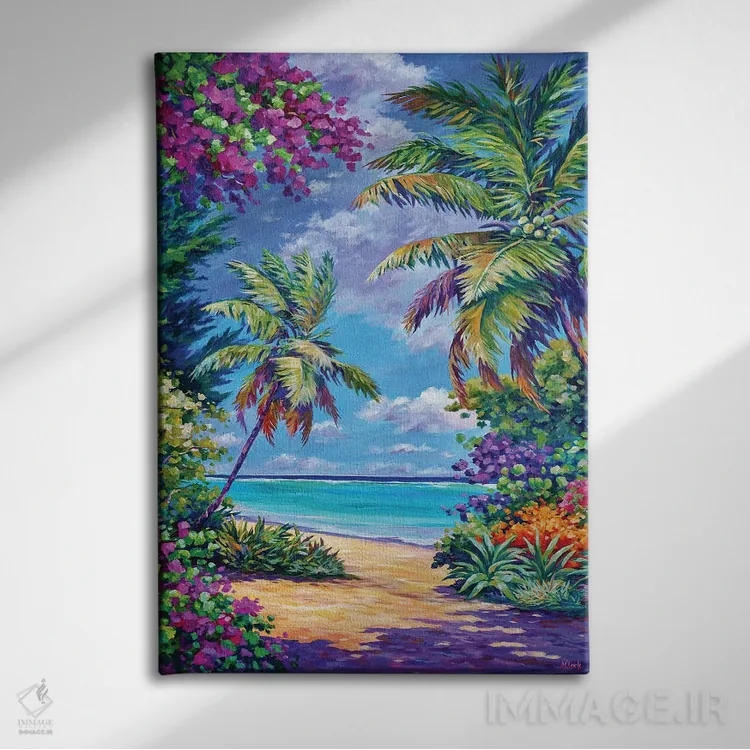 تابلو رنگهای ساث ساند اثر جان کلارک - نمای روبهرو روی دیوار