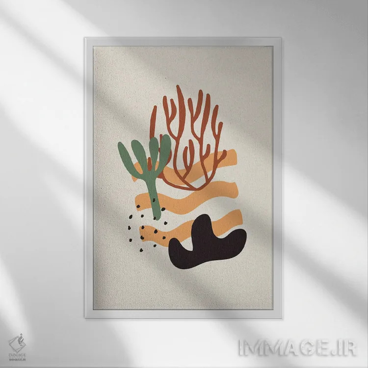 تابلو بئونسی A1-۴۰ اثر آرت میرانو - نمای قابدار سفید