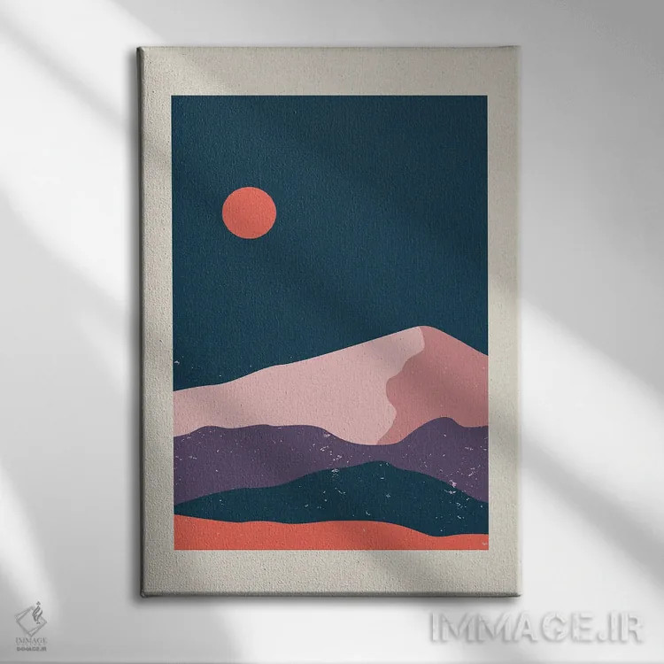 تابلو برومن K2-۵۵ اثر آرت میرانو - نمای روبهرو روی دیوار