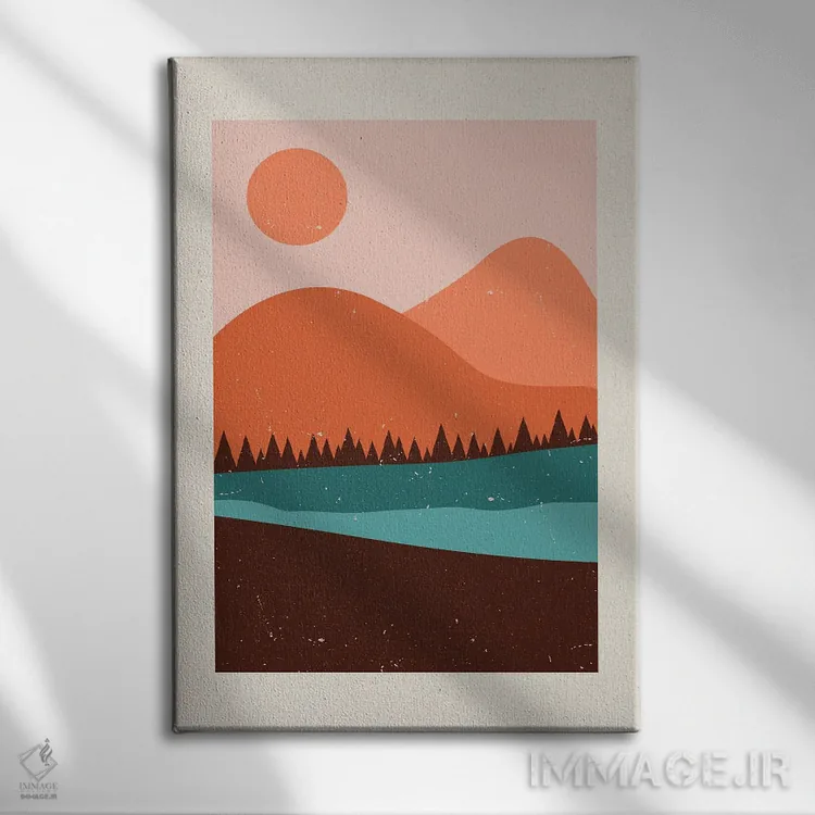 تابلو برومن K2-۵۲ اثر آرت میرانو - نمای روبهرو روی دیوار