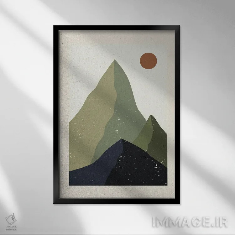 تابلو برومن K2-۵۰ اثر آرت میرانو - نمای قابدار مشکی
