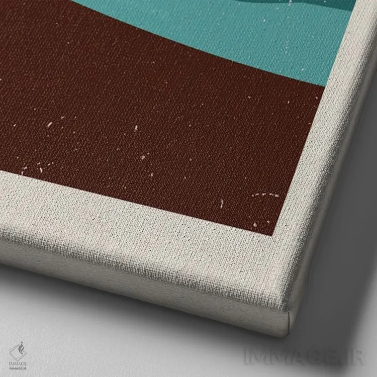 تابلو برومن K2-۵۲ اثر آرت میرانو - نمای نزدیک بافت بوم