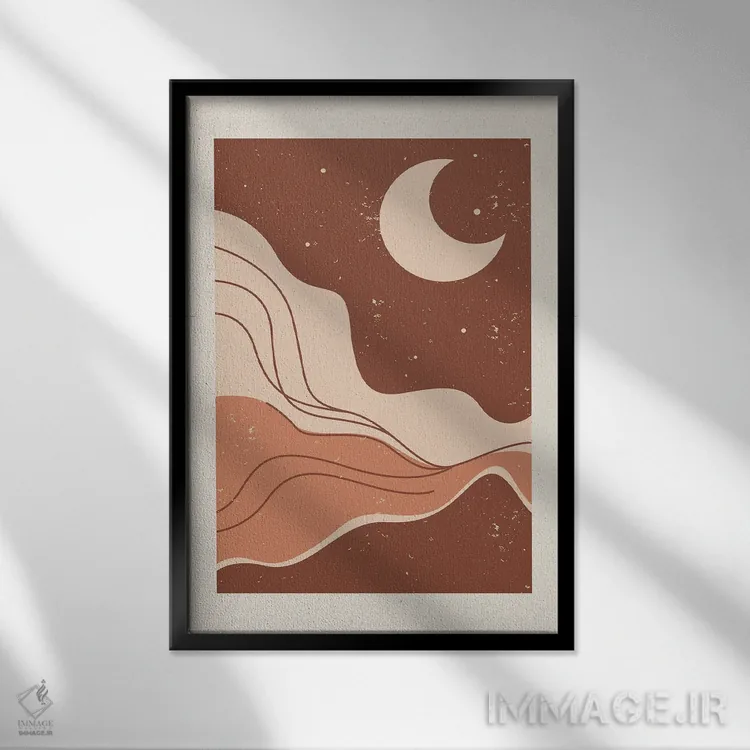 تابلو برومن K2-۵۱ اثر آرت میرانو - نمای قابدار مشکی