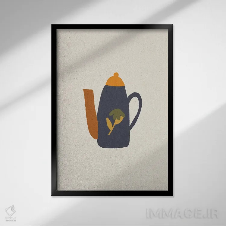 تابلو موگفه J8-۴۰ اثر آرت میرانو - نمای قابدار مشکی