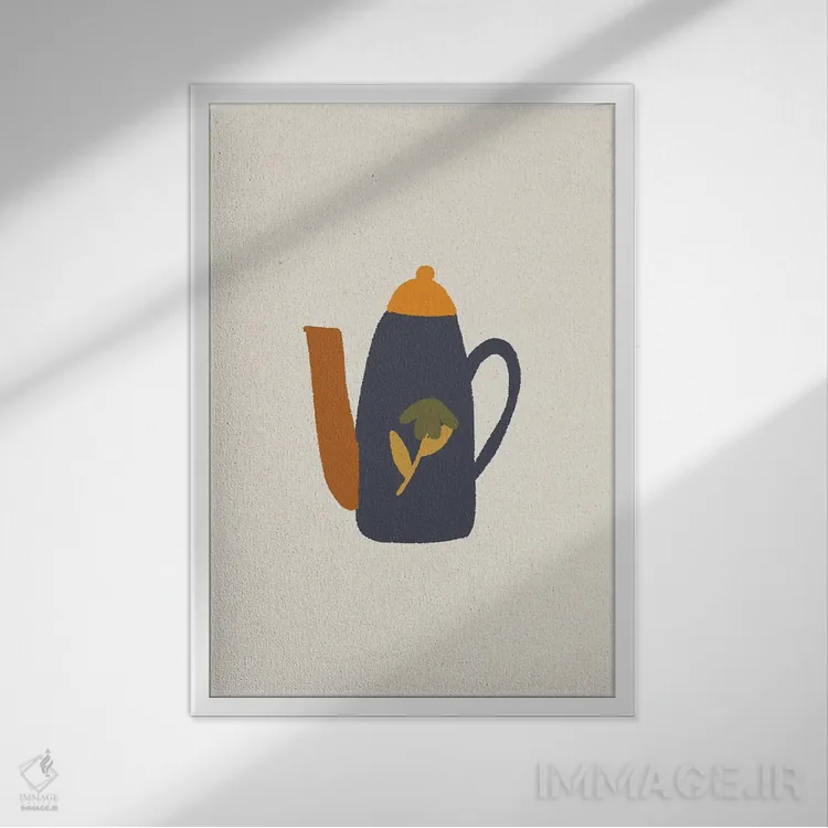 تابلو موگفه J8-۴۰ اثر آرت میرانو - نمای قابدار سفید