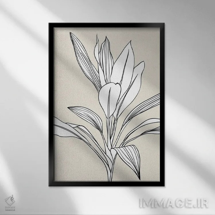 تابلو تاپفوس H5-۶۲ اثر آرت میرانو - نمای قابدار مشکی