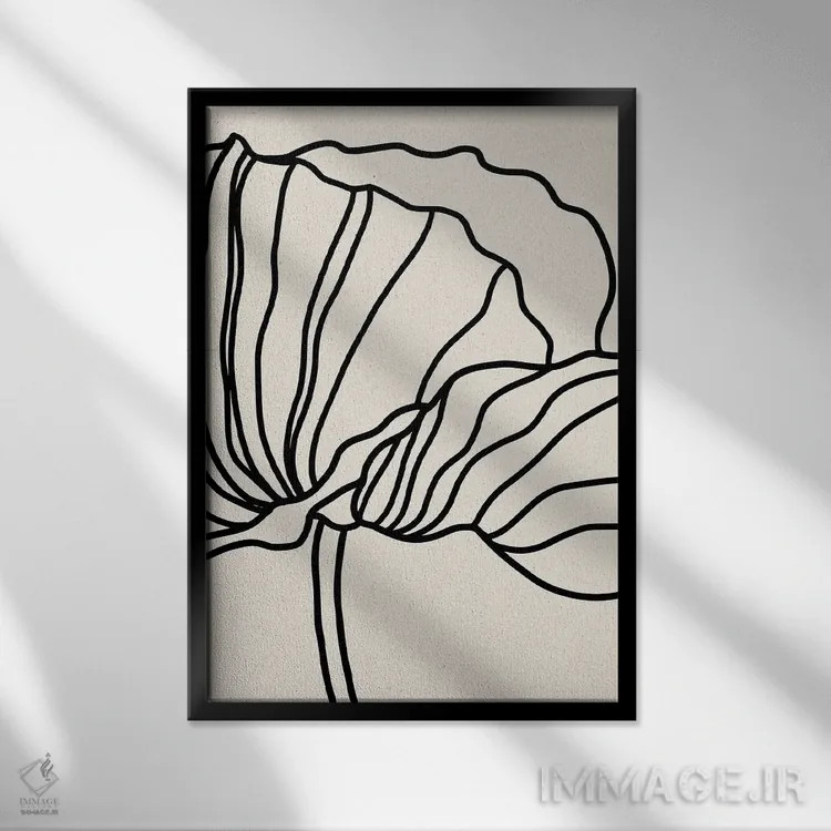 تابلو تاپفوس H5-۵۲ اثر آرت میرانو - نمای قابدار مشکی