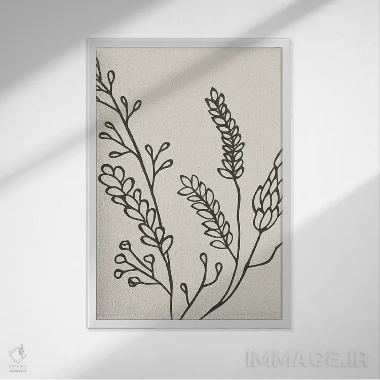 تابلو تاپفوس H5-۵۰ اثر آرت میرانو - نمای قابدار سفید