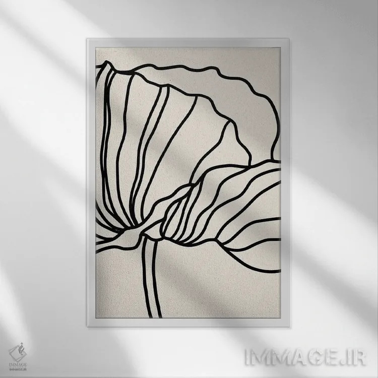 تابلو تاپفوس H5-۵۲ اثر آرت میرانو - نمای قابدار سفید