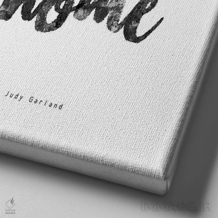 تابلو جودی گارلند اثر آرت میرانو - نمای نزدیک بافت بوم