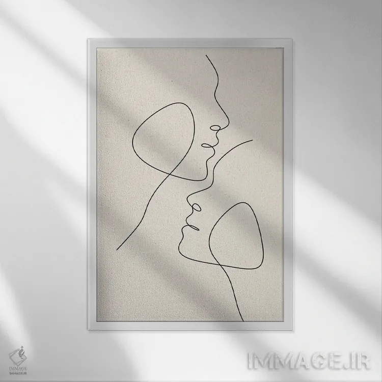 تابلو واسو F5-۲۸ اثر آرت میرانو - نمای قابدار سفید