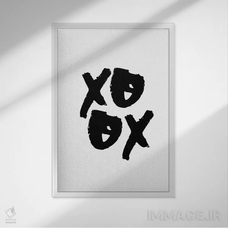 تابلو اکسوکس اثر آرت میرانو - نمای قابدار سفید