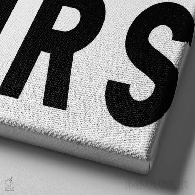 تابلو آقا و خانم اثر آرت میرانو - نمای نزدیک بافت بوم