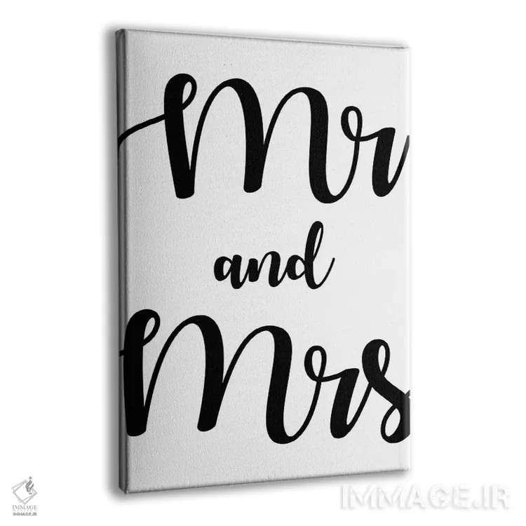 تابلو آقا و خانم اثر آرت میرانو - نمای پرسپکتیو محصول