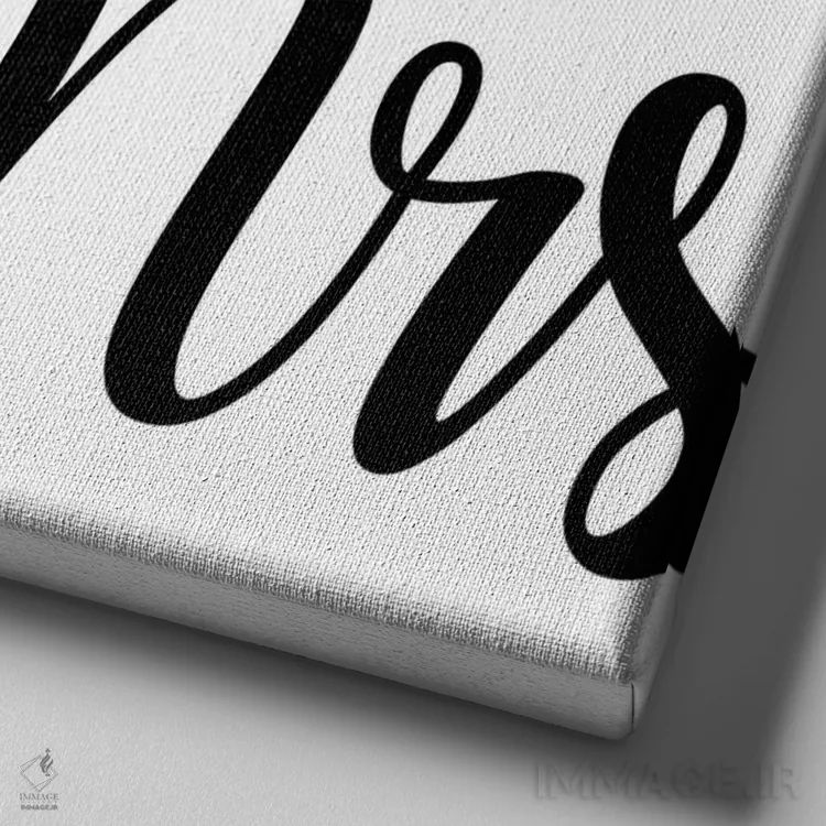 تابلو آقا و خانم اثر آرت میرانو - نمای نزدیک بافت بوم