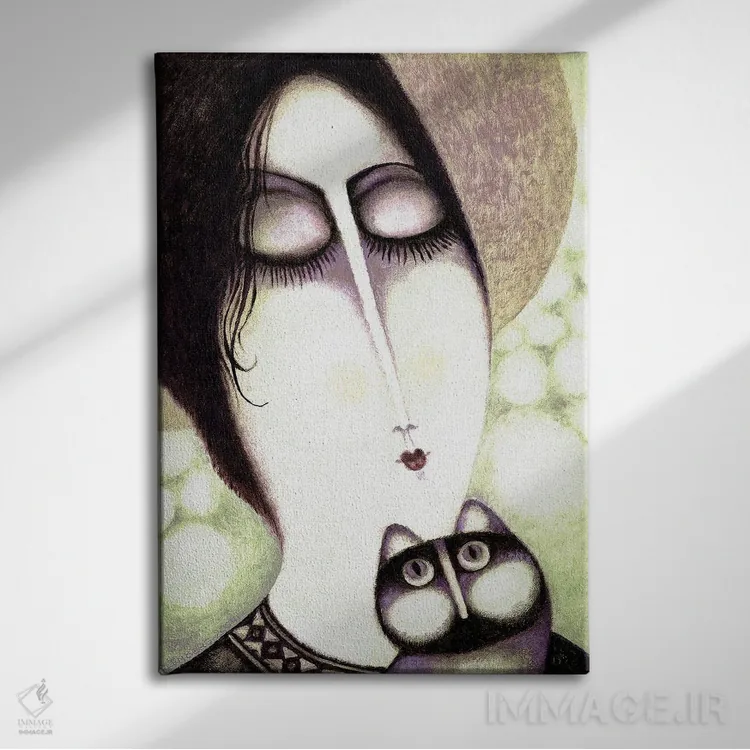 تابلو هلی اثر آرت میرانو - نمای روبهرو روی دیوار