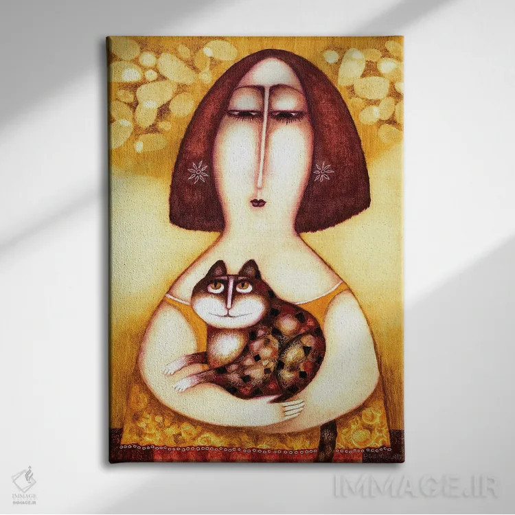 تابلو آگاتا اثر آرت میرانو - نمای روبهرو روی دیوار