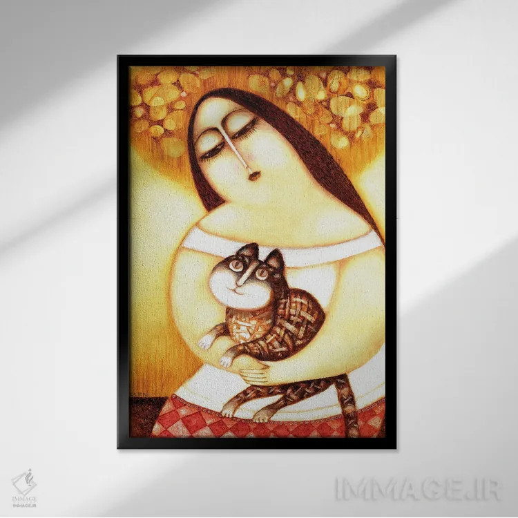 تابلو سیلوی اثر آرت میرانو - نمای قابدار مشکی