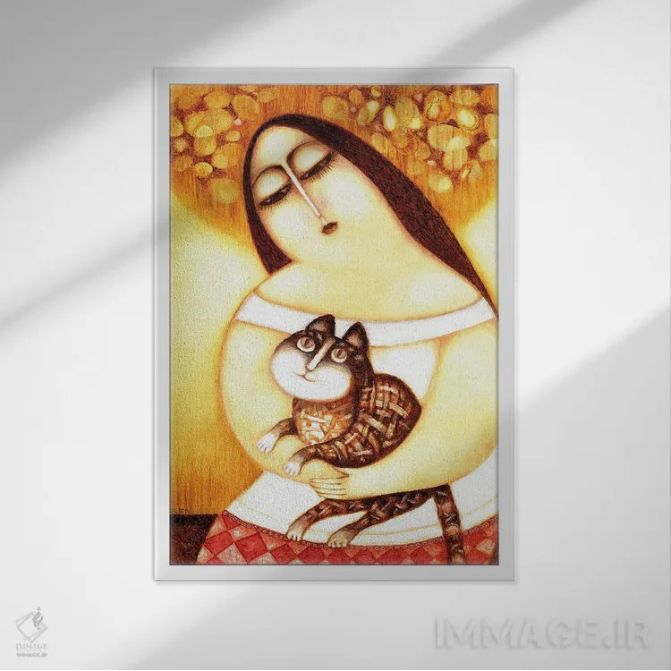 تابلو سیلوی اثر آرت میرانو - نمای قابدار سفید