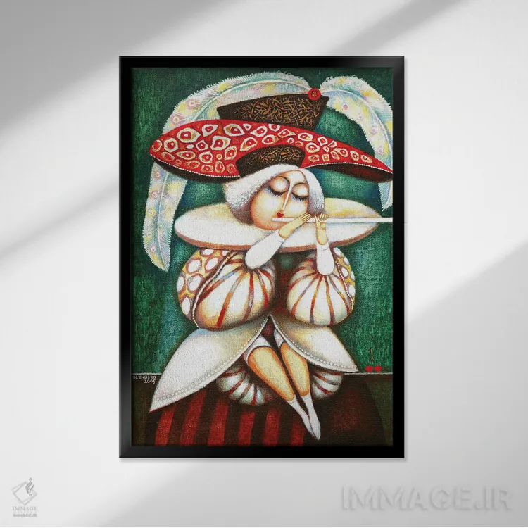 تابلو امورت اثر آرت میرانو - نمای قابدار مشکی