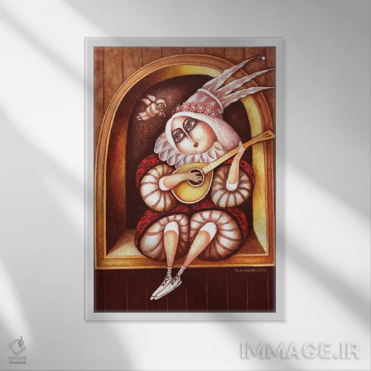 تابلو اورلی اثر آرت میرانو - نمای قابدار سفید