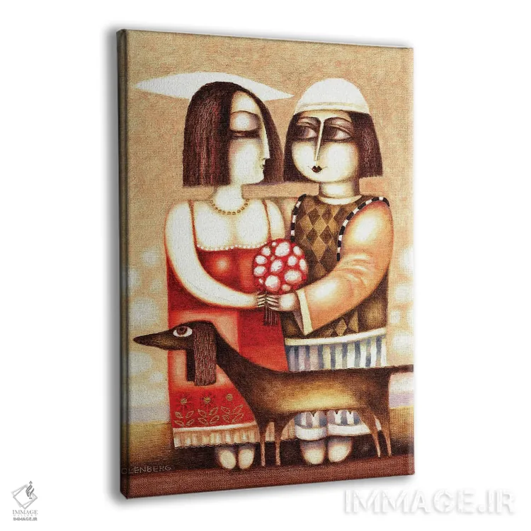 تابلو قرار عاشقانه اثر آرت میرانو - نمای پرسپکتیو محصول
