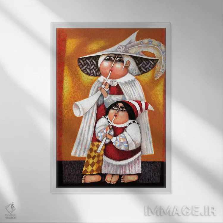 تابلو آکاما اثر آرت میرانو - نمای قابدار سفید