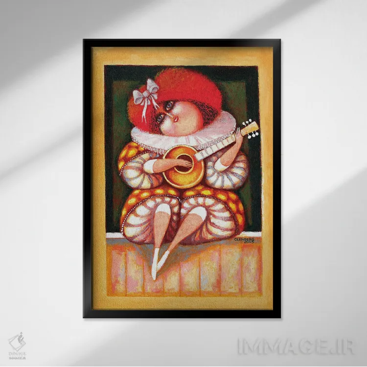 تابلو مارسلا اثر آرت میرانو - نمای قابدار مشکی